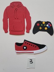 Back To School Backpack Jacket Converse Sports Combo Cardstock Die-Cuts #1-9