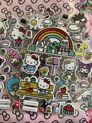 PIPSTICKS 5 Sheets 2023-2024 Puffy Stickers Hello kitty Sheet Stickers Sanrio