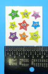 Prismatic Happy Stars Sandylion Sticker Mod Sheet 2″x 2″
