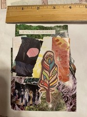 Unique Handmade Ephemera, Scrapbook,Junk Journal,tag,embellishment Mixed Media