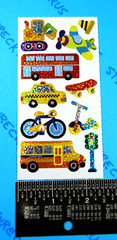 Vehicles & Bikes Stickers Small Prismatic Sheet