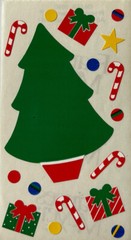 DECORATE THE CHRISTMAS TREE Stickers(17pc)Frances Meyer •Ornaments•Holiday•Gifts