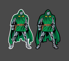 Fantastic Four Dr. Doom Sticker Decal