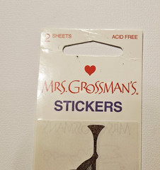 Mrs. Grossman’s Stickers Lot 2 Strips New Package ~Metal Angel~HTF RARE