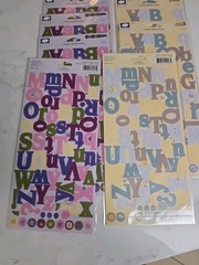 CLOUD 9 Design Scrapbooking Stickers Alphabet Borders Words Lot Of 59 NIP
