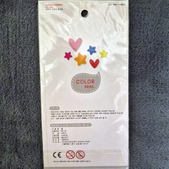 Pack of Colorful «Color Seal» Heart-Shaped Stickers