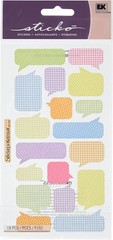 Pattern Captions, scrapbook stickers – Sticko BU03