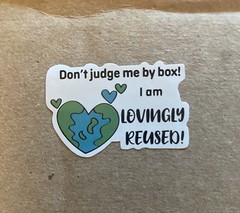 Recycle Packaging Stickers Lovingly Recycled Packaging Labels 500 Stickers US ♻️