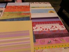 Scrapbooking Paper Mixed Lot Of 112, Various Sizes,Brands,Colors, w/Case