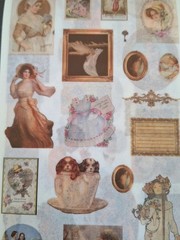 50 Pgs Vintage Series Washi Stickerbook 30 Pgs Stickers 20 Pgs Ephemera