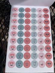 Pen+Gear Paper Sticker Book, Pink and Blue, 15 Sheets, 600+Stickers