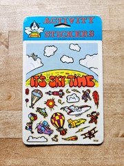Vintage 80’s BJ Clear Decal Specialties Activity Sky Time Stickers NIP Pack