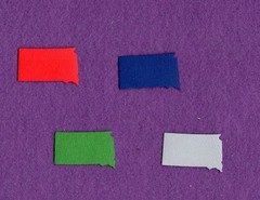 SOUTH DAKOTA qk USA state die cuts scrapbook cards