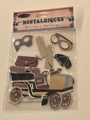 Jolee’s Nostalgiques CLASSIC CAR Sticker Collage Scrapbooking Embellishment