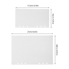 80Pcs Reusable Sticker Storage Binder Sheets Double Sided White Paper for Crafts