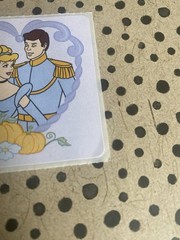 Vtg Smile Makers Disney Cinderella Sticker Module 2.5×2.5 Inches