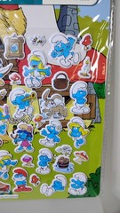 The Smurfs 50 Puffy Stickers Play Set Reusable Smurf 80s Retro