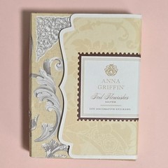 Anna Griffin SILVER FOIL FLOURISHES – AG432 – 100 Embellishment Stickers – NEW