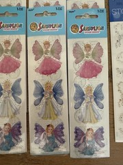 Sandylion Fairy Stickers Sparkly Wings 8 Sheets Grossman Heart Throb 2 Sheets
