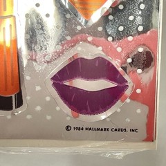 Vntg Hallmark Stickers Glitter Razzle Dazzle Nails Rainbow Heart Sheets New 1984