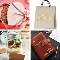18 Sheets of Elegant Gold Self-Adhesive Letter & Number Stickers for Crafts