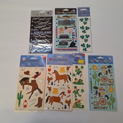 Lot of 1980’s Sticker Mods 1983 Mrs Grossman Horses Stickopotamus Western Clover
