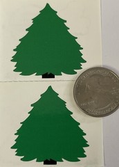 CHUNKY GREEN TREE Stickers (2pc)Mrs.Grossman’s•Christmas •Holiday•Garden•Branch•