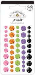 Crafts Doodlebug Sticky Back Jewels Gems Large Small Halloween Purple Black Pink