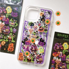 60 Pcs Autumn Pumpkin Flatback Resin Charms 11 x 9mm