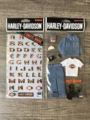 Harley Davidson EK Success Lot X2 New Flat Stickers Scrapbook Mix Motorcycle