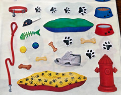 Creative Memories All Dog Stickers – Set of 12 Block Strips – NLA