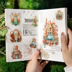 Vintage Fairy Tale Transparent Stickers Bullet Journal Diary Scrapbook Supplies