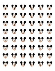 48 MICKEY MOUSE FACE ENVELOPE SEALS LABELS STICKERS 1.2″ ROUND