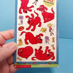 NOS Mello Smello 2002 Clifford the Big Red Dog Stickers Scholastic Vintage