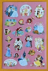 Disney, Princess Sticker Single Sheet