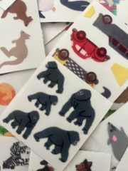 ♡ 5 Mods Sandylion FUZZY Mix Grab Mystery Vintage Stickers Random ♡