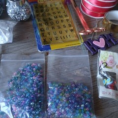 Craft Lot Crafting Supplies Water Color Pencils Glitter Stamps Embellishments