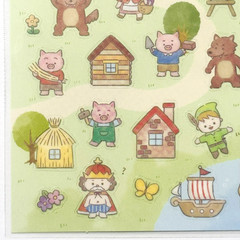 Fairy Tale Storybook Sticker Sheet Japan Kawaii Planner Scrapbook