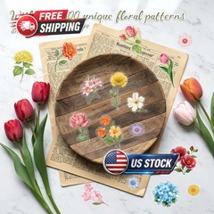 300 Pcs Transparent Flower Stickers for Scrapbooking, Journaling, Crafting