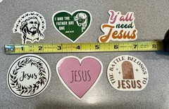 Religious Inspirational Bible Stickers God Faith Scripture Jesus Verse Lot Of 37