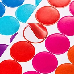 Round Dot Stickers 3/4 Inch 2800 Pack Multicolor Circle Coding Labels for
