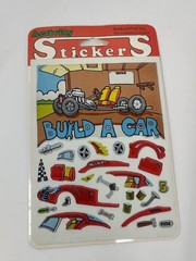 Vintage Activity Stickers So Much Fun! Build A Car 80s NOS New