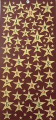 STAR ALPHABET Stickers(4-3/4”x10”)Letters•Words•Numbers•4th of July•Card Making•