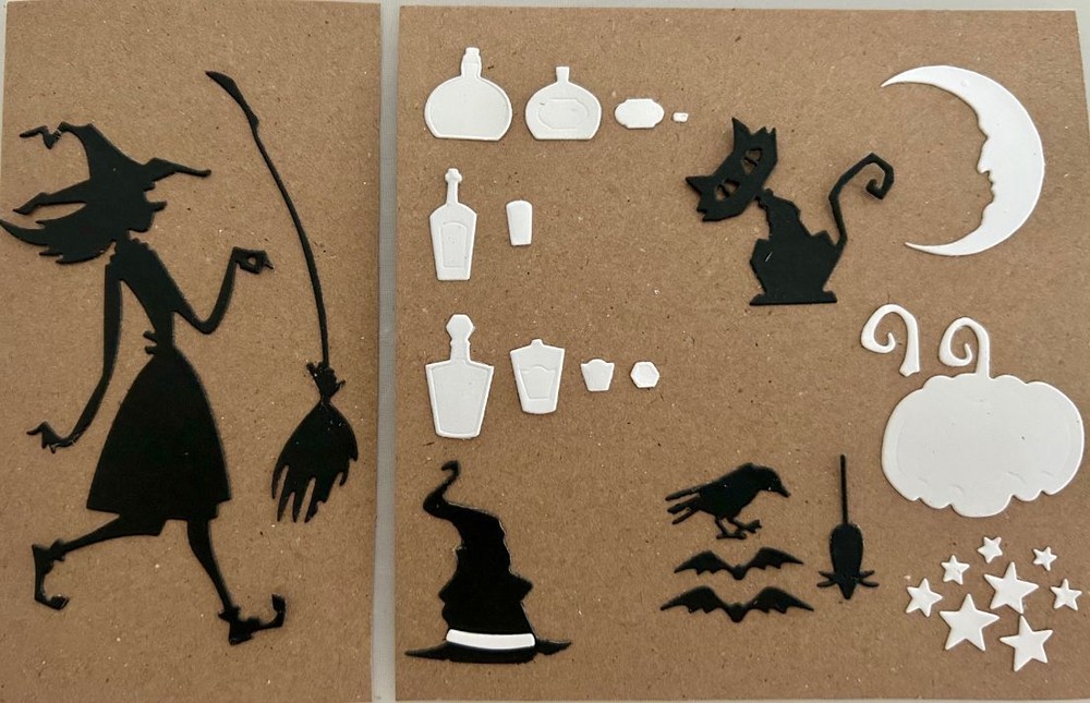 Tim Holtz Halloween Vault Die Cuts * Wicked * 3 Sets * Black Cardstock