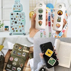 50 PCS Hunting Stickers Outdoor Adventure Wild Travel Stickers Waterproof Vinyl