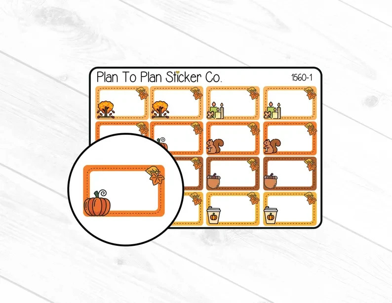 1560-1~~Fall Half Box Planner Stickers.