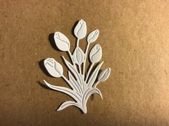 Flower/Plant die cut embellishments 8 pcs choose color 2-1/2′ x 1-3/4