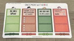Once More With Love ❤️ Holiday Foldover Sticker Sheet OMWL Christmas Stickers