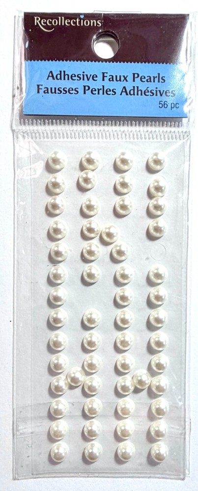 Pearl Stickers Scrapbooking Journal Card Recollections