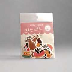 Furukawashiko Kawaii Sticker Flakes Panda Donut Koala Churro Journal Scrapbook